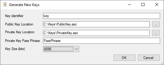 SSIS PGP Task Editor